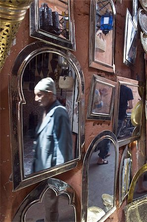 Frames for sale, Souk in the Medina, Marrakech, Morocco, North Africa, Africa Stock Photo - Rights-Managed, Code: 841-03674601