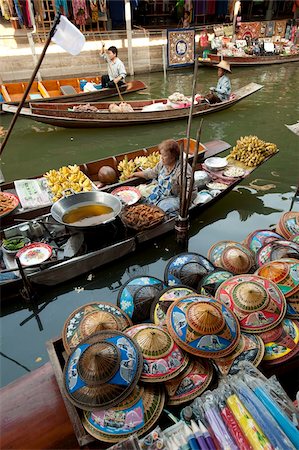 Damnoen Saduak Floating Market, Bangkok, Thailand, Southeast Asia, Asia Foto de stock - Con derechos protegidos, Código: 841-03674670