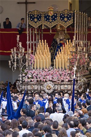 simsearch:841-06807735,k - Semana Santa (Holy Week) celebrations, Malaga, Andalucia, Spain, Europe Stock Photo - Rights-Managed, Code: 841-03674983