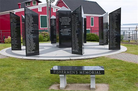 Fishermen's Memorial in Lunenburg, Nova Scotia, Canada, North America Stock Photo - Rights-Managed, Code: 841-03675092