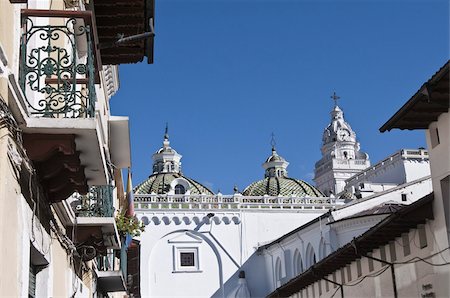 Rear of Santo Domingo Church, Historic Center, UNESCO World Heritage Site, Quito, Ecuador, South America Foto de stock - Con derechos protegidos, Código: 841-03675177