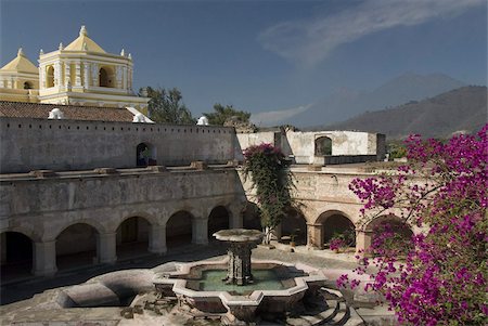The ruined cloisters and gardens of Church and Convent de Nuestra Senora of La Merced, Antigua,UNESCO World Heritage Site, Guatemala, Central America Stock Photo - Rights-Managed, Code: 841-03675283