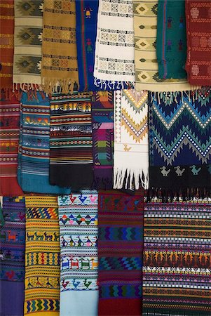 Handmade fabrics for sale in the market, Panajachel, Lake Atitlan, Guatemala, Central America Stock Photo - Rights-Managed, Code: 841-03675328