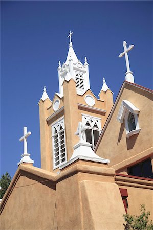 San Felipe de Neri Church, Old Town, Albuquerque, New Mexico, United States of America, North America Stock Photo - Rights-Managed, Code: 841-03675572