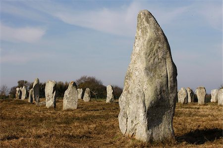 Menec menhirs in Carnac, Morbihan, Brittany, France, Europe Stock Photo - Rights-Managed, Code: 841-03675779