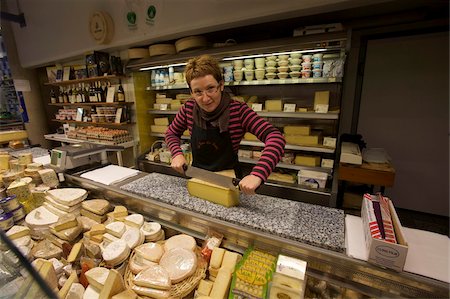 simsearch:841-07081180,k - A cheese shop at the market of Besancon, Doubs, Franche-Comte, France, Europe Stock Photo - Rights-Managed, Code: 841-03676060
