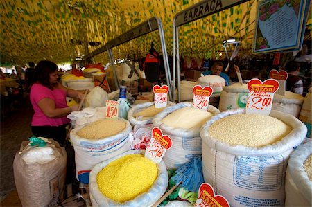 Manioc flour, Ver o Peso market of Belem, Brazil, South America Foto de stock - Con derechos protegidos, Código: 841-03676086