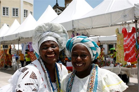 salvador - Some ladies in traditional costume in the center of Salvador de Bahia, Brazil, South America Stock Photo - Rights-Managed, Code: 841-03676098