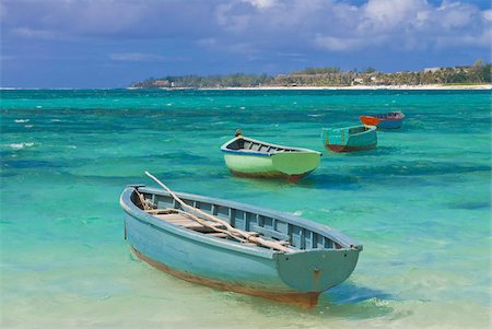simsearch:841-07081635,k - Small fishing boats in the turquoise sea, Mauritius, Indian Ocean, Africa Stock Photo - Rights-Managed, Code: 841-03676690