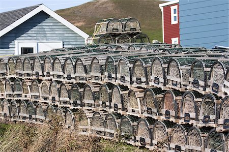 simsearch:841-03672349,k - Lobster traps on Ile du Havre-aux-Maisons, Iles de la Madeleine (Magdalen Islands), Quebec, Canada, North America Stock Photo - Rights-Managed, Code: 841-03677037