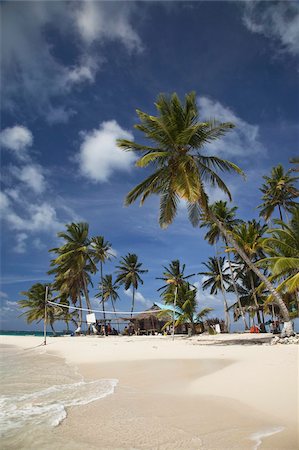 panama - Beach and palm trees on Dog Island in the San Blas Islands, Panama, Central America Stock Photo - Rights-Managed, Code: 841-03677166