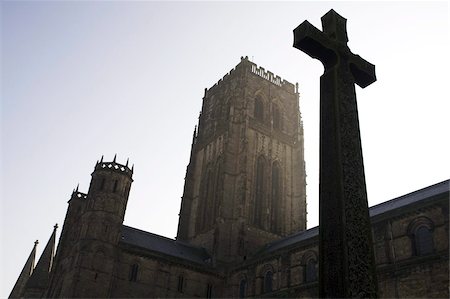 religious cross nobody - Northumbrian Cross in front of Durham Cathedral, UNESCO World Heritage Site, Durham, England, United Kingdom, Europe Stock Photo - Rights-Managed, Code: 841-03677235