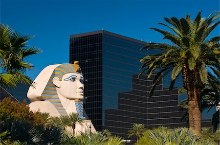 sphinx - Luxor Hotel and Casino, Las Vegas, Nevada, United States of America, North America Stock Photo - Rights-Managed, Code: 841-03677312