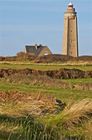 Lighthouse and keepers's house at Cap Levi, Manche, Normandy, France, Europe Stock Photo - Rights-Managed, Code: 841-03672622