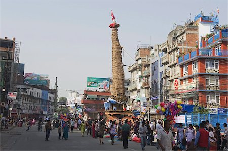 Machhendranath Chariot, Machhendranath Raath Jaatra festival, Patan, UNESCO World Heritage Site, Kathmandu Valley, Nepal, Asia Stock Photo - Rights-Managed, Code: 841-03672855