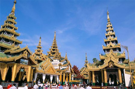 Shwe Dagon Pagoda (Shwedagon Paya), Yangon (Rangoon), Myanmar (Burma), Asia Stock Photo - Rights-Managed, Code: 841-03673190