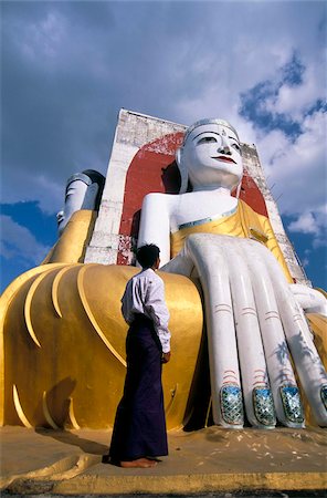 standing buddha - Kyaik Pun temple, Bago (Pegu), Bago Division, Myanmar (Burma), Asia Stock Photo - Rights-Managed, Code: 841-03673207