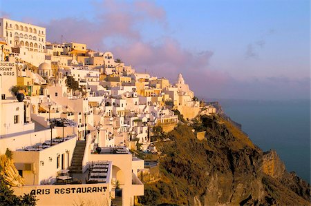 Fira, island of Santorini (Thira), Cyclades Islands, Aegean, Greek Islands, Greece, Europe Stock Photo - Rights-Managed, Code: 841-03673228