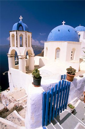 santorini island - Oia (Ia), island of Santorini (Thira), Cyclades Islands, Aegean, Greek Islands, Greece, Europe Stock Photo - Rights-Managed, Code: 841-03673223