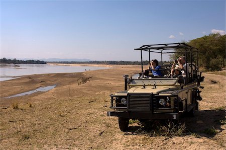 Game spotting on safari, South Luangwa National Park, Zambia, Africa Stock Photo - Rights-Managed, Code: 841-03673322