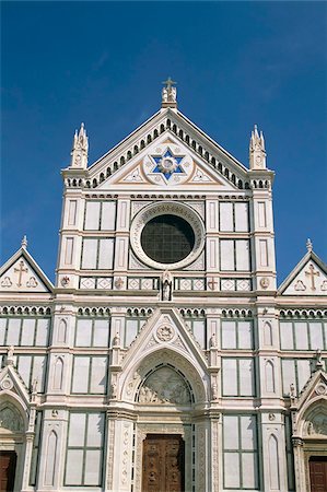 simsearch:841-03063374,k - Santa Croce church, UNESCO World Heritage Site, Florence, Tuscany, Italy, Europe Foto de stock - Con derechos protegidos, Código: 841-03673810