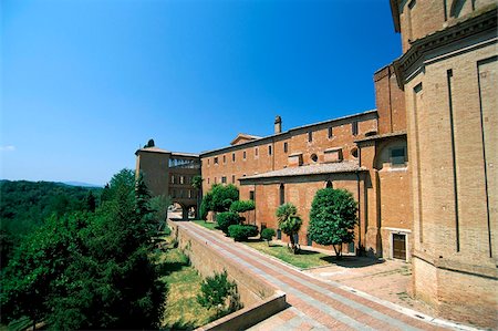 simsearch:841-03063374,k - Monte Oliveto Maggiore abbey, Siena province, Tuscany, Italy, Europe Foto de stock - Con derechos protegidos, Código: 841-03673845