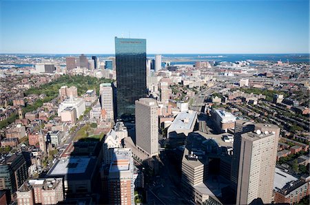 Aerial view of Boston from the Prudential Sky Walk, Boston, Massachusetts, New England, United States of America, North America Stock Photo - Rights-Managed, Code: 841-03868033