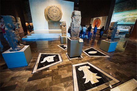 Aztec history, Museo Nacional de Antropologia (Anthropology Museum), District Federal, Mexico City, Mexico, North America Stock Photo - Rights-Managed, Code: 841-03868633