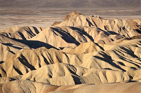 Badlands at Zabriskie Point, Death Valley National Park, California, United States of America, North America Stock Photo - Rights-Managed, Code: 841-03869205
