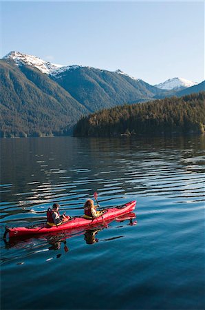Kayaking in Windham Bay in the Chuck River Wilderness Area, Southeast Alaska, United States of America, North America Stock Photo - Rights-Managed, Code: 841-03869795