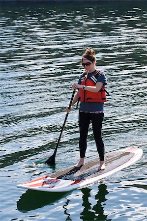 Paddleboarding in Windham Bay in the Chuck River Wilderness Area, Southeast Alaska, United States of America, North America Stock Photo - Rights-Managed, Code: 841-03869797