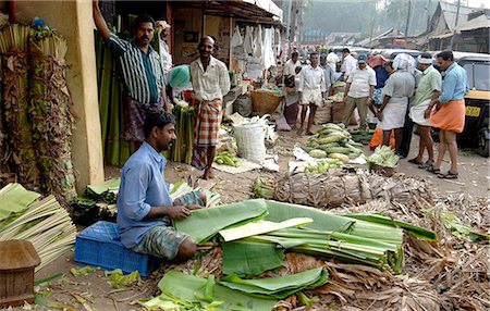 Vegetable market, Chalai, Trivandrum, Kerala, India, Asia Foto de stock - Con derechos protegidos, Código: 841-03870257