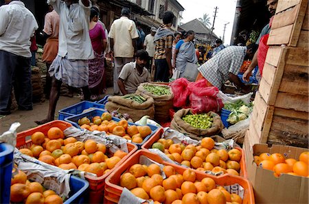 Vegetable market, Chalai, Trivandrum, Kerala, India, Asia Foto de stock - Con derechos protegidos, Código: 841-03870258