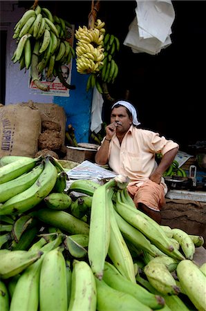 Vegetable market, Chalai, Trivandrum, Kerala, India, Asia Foto de stock - Con derechos protegidos, Código: 841-03870259