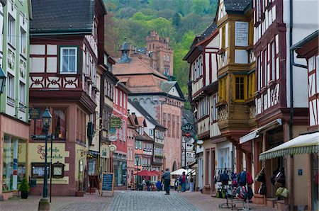 La ville historique de Miltenberg, en Franconie, Bavière, Allemagne, Europe Photographie de stock - Rights-Managed, Code: 841-03871263
