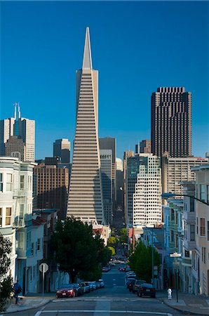 simsearch:841-06031845,k - Downtown and TransAmerica Building from Telegraph Hill Historic District, San Francisco, California, United States of America, North America Stock Photo - Rights-Managed, Code: 841-03871536