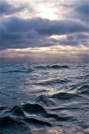 Morning light over Ugashik Bay with waves in the foreground, eastern Bristol Bay region, Southwest Alaska, Summer Stock Photo - Rights-Managed, Code: 854-05974554