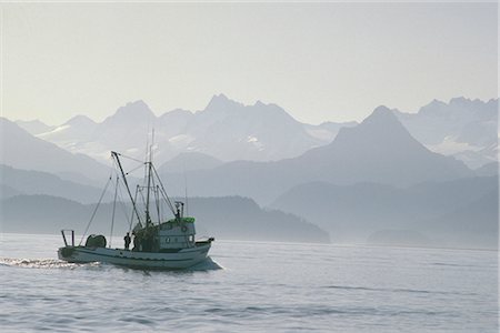 Commercial Fishing Boat Kachemak Bay near Homer AK KP Summer Stock Photo - Rights-Managed, Code: 854-02955509