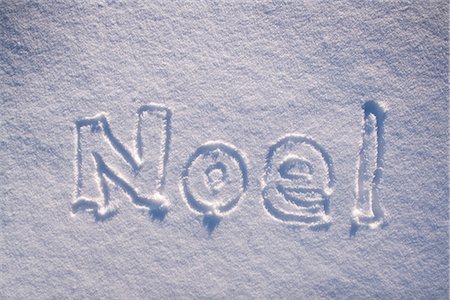 pretty pictures to draw - Noel written in fresh blanket of snow winter Alaska Stock Photo - Rights-Managed, Code: 854-02955829