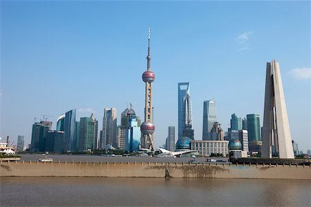 Pudong skyline, Shanghai, China Stock Photo - Rights-Managed, Code: 855-05981423