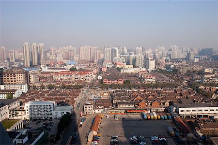shanghai cityscape - Honkou skyline, North Bund, Shanghai, China Stock Photo - Rights-Managed, Code: 855-05981506