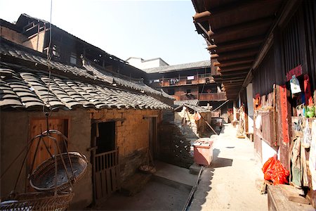 simsearch:855-05981752,k - Courtyard of Xicheng Lou at Hongkeng village, Yongding, Fujian, China Stock Photo - Rights-Managed, Code: 855-05981757