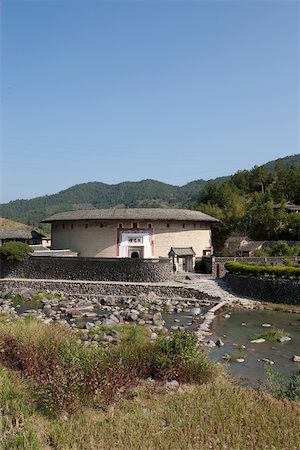 simsearch:855-05981752,k - Hakka Tulou  Zhenfulou at Nanxi village, Yongding, Fujian, China Stock Photo - Rights-Managed, Code: 855-05981817