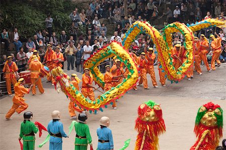 suzhou - Dragon dance show at Tiger hill Huqiu, Suzhou, China Stock Photo - Rights-Managed, Code: 855-05982078