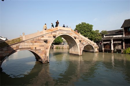 Dingsheng bridge, old town of Wuzhen, Zhejiang, China Stock Photo - Rights-Managed, Code: 855-05982730