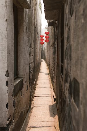 Shipinong, a narrow alley of 30 wide old town of Xitang, Zhejiang, China Stock Photo - Rights-Managed, Code: 855-05982781