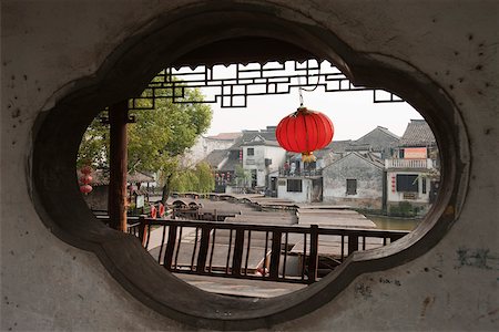 Boat pier, old town of Xitang, Zhejiang, China Stock Photo - Rights-Managed, Code: 855-05982791