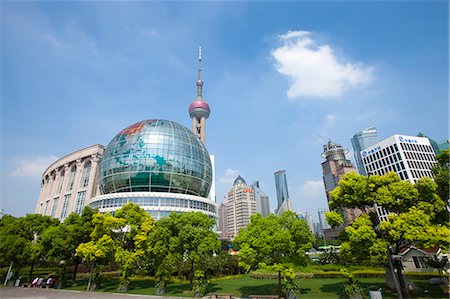 pudong - Skyscrapers at Luijiazui, Pudong, Shanghai, China Stock Photo - Rights-Managed, Code: 855-06312347