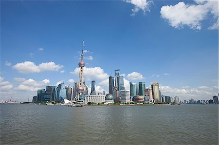 pudong - Skyline of Luijiazui from the Bund, Shanghail China Stock Photo - Rights-Managed, Code: 855-06312431