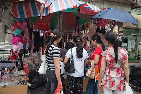 simsearch:855-06339290,k - A lingerie stall at the local market, Macau Stock Photo - Rights-Managed, Code: 855-06312505